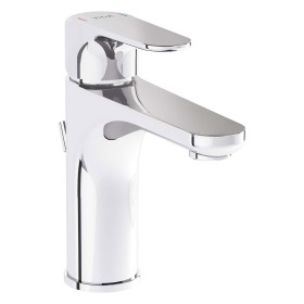 Miscelatore monocomando per lavabo VitrA Root Round M con scarico