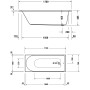 Duravit D-Neo Rechteck-Badewanne 170 x 70 cm, Einbauversion