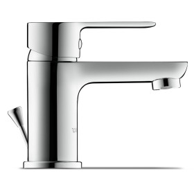 Miscelatore monocomando per lavabo Duravit A.1 S con asta di scarico