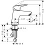 hansgrohe Logis Einhebel-Waschtischmischer 70 Niederdruck mit Push-Open