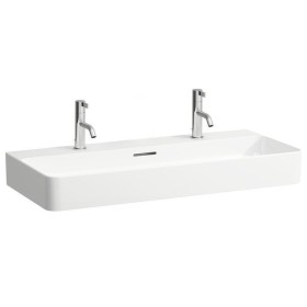 LAUFEN Val Aufsatzwaschtisch 95 x 42 cm, mit 2 Hahnlöcher, mit Überlauf