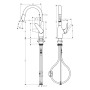 hansgrohe Focus M42 Einhebel-Küchenarmatur 180 Eco, Ausziehbrause, 2jet