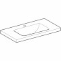 Geberit iCon Light Waschtisch 90 cm mit Ablagefläche, Hahnloch mittig, ohne Überlauf