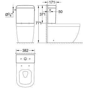 Serbatoio incasso GROHE Euro in ceramica