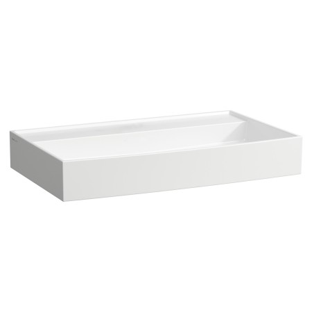 LAUFEN Kartell Aufsatzwaschtisch 80 x 46 cm, ohne Hahnloch, ohne Überlauf