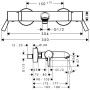 hansgrohe Talis Ecostat Comfort Care Wannenthermostat Aufputz, DN 15