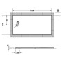Duravit Tempano Duschwanne 180 x 90 cm, mit Antislip