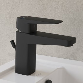 VitrA Root Square Einhebel-Waschtischmischer S mit Ablaufgarnitur