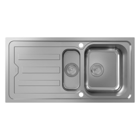 hansgrohe S44 S440-F517 100 Einbauspüle 342/145 mit Abtropffläche und automatischer Ablaufgarnitur