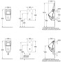Villeroy & Boch Venticello Absaug-Urinal, ohne Deckel, DirectFlush, Zulauf verdeckt