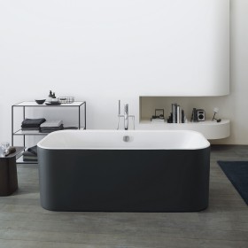 Duravit Happy D.2 Plus Badewanne Rechteck 180 x 80 cm, mit 2 Rückenschrägen, Freistehend