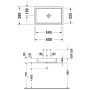 Duravit Vero Air Aufsatzbecken geschliffen ohne Hahnloch 60 x 38 cm, ohne Überlauf