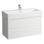 LAUFEN Living City Waschtisch 100 cm mit Überlauf und 1 Hahnloch
