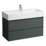 LAUFEN Living City Waschtisch 100 cm mit Überlauf und 1 Hahnloch