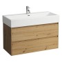 LAUFEN Living City Waschtisch 100 cm mit Überlauf und 1 Hahnloch