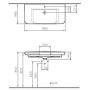 VitrA Sento Waschtisch unterbaufähig 98 x 48,5 cm