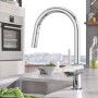 GROHE Minta Einhand-Spültischbatterie mit herausziehbarer Spülbrause