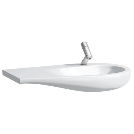 LAUFEN Alessi Waschtisch unterbaufähig 90 x 50 cm, mit Hahnloch und Ablage links