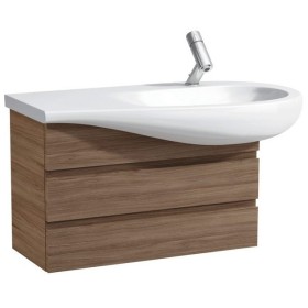 Lavabo sottopiano LAUFEN Alessi 90 x 50 cm, con foro miscelatore e mensola a sinistra