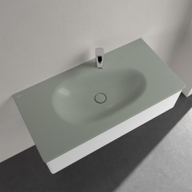 Villeroy & Boch Antao Schrankwaschtisch 100 x 50 cm, ohne Überlauf, mit 1 Hahnloch