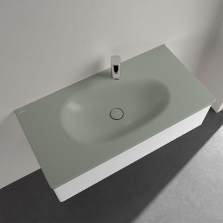 Villeroy & Boch Antao Schrankwaschtisch 100 x 50 cm, ohne Überlauf, mit 1 Hahnloch
