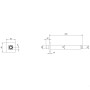 Villeroy & Boch Universal Showers Regenbrausearm eckig