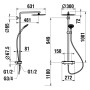 LAUFEN VIVID Thermostatisches Duschsystem mit Ablage