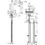 hansgrohe Aquno Select M81 Einhebel-Küchenmischer 250, Ausziehauslauf, 2jet, sBox