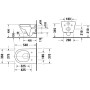 Duravit D-Neo Wand-WC Rimless, Tiefspüler