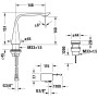 Duravit D.1e 2-Loch Elektronik-Waschtischarmatur M mit Steckernetzteil