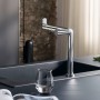 hansgrohe Aqittura M91 Filtersystem 240, Ausziehauslauf, 1jet, Starter Set, SodaSystem
