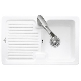 Évier encastrable Villeroy & Boch Condor 45 avec bonde à commande manuelle, réversible