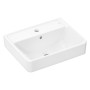 hansgrohe Xanuia Q Handwaschbecken 500/390 mit Hahnloch und Überlauf, SmartClean