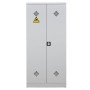 Wolfstahl Chemikalienschrank Gefahrstoffschrank Stahl Fachböden mit Lochblechabdeckung 92 x 42 x 195 cm