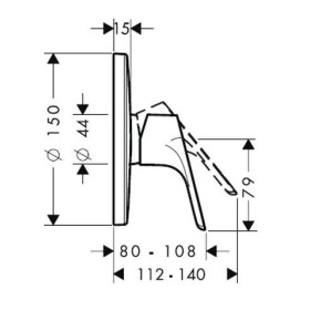 hansgrohe Focus Einhebel-Brausemischer Unterputz Highflow