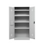 Wolfstahl Chemikalienschrank Gefahrstoffschrank Stahl Fachböden mit Lochblechabdeckung 92 x 42 x 195 cm