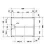 Duravit Fußgestell für Stonetto Duschwanne 120 x 100 cm