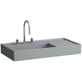 LAUFEN Kartell Waschtisch 90 x 46 cm, mit Ablage rechts, mit 3 Hahnlöchern