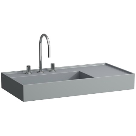 LAUFEN Kartell Waschtisch 90 x 46 cm, mit Ablage rechts, mit 3 Hahnlöchern