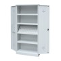 Wolfstahl Chemikalienschrank Gefahrstoffschrank Stahl Fachböden mit Lochblechabdeckung 92 x 42 x 195 cm