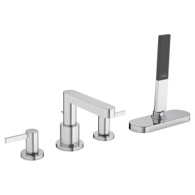 hansgrohe Finoris 4-Loch Wannenrandarmatur mit Schlauchbox