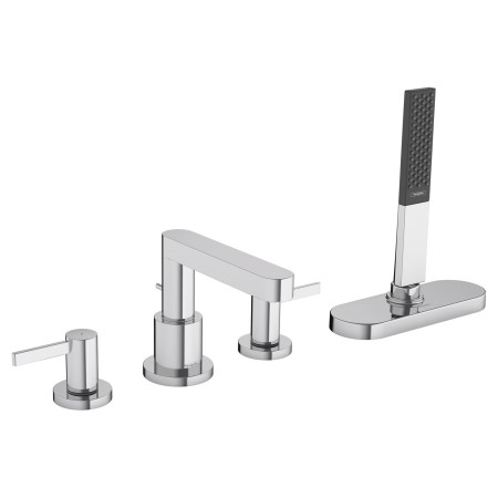 hansgrohe Finoris 4-Loch Wannenrandarmatur mit Schlauchbox