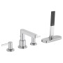 hansgrohe Finoris 4-Loch Wannenrandarmatur mit Schlauchbox