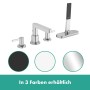 hansgrohe Finoris 4-Loch Wannenrandarmatur mit Schlauchbox