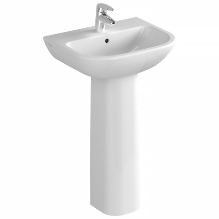 VitrA S20 Waschtisch 50 cm, 1 Hahnloch mittig, mit Überlauf