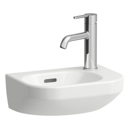 LAUFEN LUA Handwaschbecken 36 x 25 cm, Becken links mit Überlauf