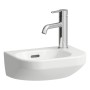 LAUFEN LUA Handwaschbecken 36 x 25 cm, Becken links mit Überlauf