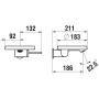 LAUFEN Kartell Einhand-Wand-Waschtischmischer, Disc