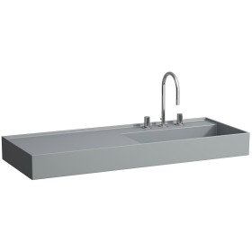 LAUFEN Kartell Waschtisch 120 x 46 cm, mit Ablage links, mit 3 Hahnlöchern