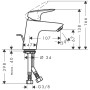 hansgrohe Logis Einhebel-Waschtischmischer 70 LowFlow